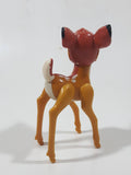 Vintage Disney Plastic Bambi 4" Tall Plastic Toy Figure with Moving Legs