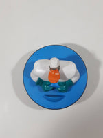 1997 McDonald's Disney The Mighty Ducks Puck Shaped Blue 2 1/4" Tall Toy Figure