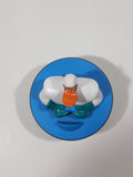1997 McDonald's Disney The Mighty Ducks Puck Shaped Blue 2 1/4" Tall Toy Figure