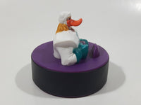 1997 McDonald's Disney The Mighty Ducks Puck Shaped Purple 2 1/4" Tall Toy Figure