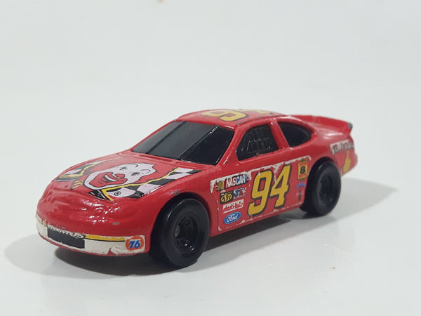 1998 Hot Wheels NASCAR #94 Ronald McDonald Red Die Cast Toy Race Car Vehicle McDonald's Happy Meal