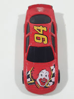 1998 Hot Wheels NASCAR #94 Ronald McDonald Red Die Cast Toy Race Car Vehicle McDonald's Happy Meal