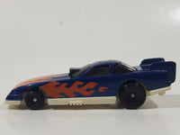 1996 Hot Wheels Flames Series Funny Car 1/5 Blue Die Cast Toy Race Car Vehicle McDonald's Happy Meal