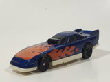 1996 Hot Wheels Flames Series Funny Car 1/5 Blue Die Cast Toy Race Car Vehicle McDonald's Happy Meal