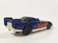 1996 Hot Wheels Flames Series Funny Car 1/5 Blue Die Cast Toy Race Car Vehicle McDonald's Happy Meal