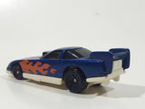 1996 Hot Wheels Flames Series Funny Car 1/5 Blue Die Cast Toy Race Car Vehicle McDonald's Happy Meal