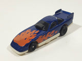 1996 Hot Wheels Flames Series Funny Car 1/5 Blue Die Cast Toy Race Car Vehicle McDonald's Happy Meal