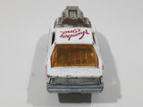 Vintage Majorette Pontiac Firebird Trans Am White Die Cast Toy Car Vehicle with Blown Motor
