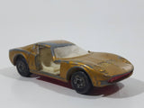 Vintage Lesney Superfast Matchbox Series No. 33 Lamborghini Miura Gold Die Cast Toy Car Vehicle