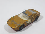Vintage Lesney Superfast Matchbox Series No. 33 Lamborghini Miura Gold Die Cast Toy Car Vehicle