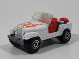 1986 Hot Wheels Jeep CJ-7 White Die Cast Toy Car Vehicle