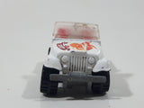 1986 Hot Wheels Jeep CJ-7 White Die Cast Toy Car Vehicle