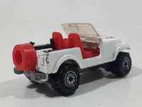 1986 Hot Wheels Jeep CJ-7 White Die Cast Toy Car Vehicle