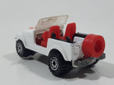 1986 Hot Wheels Jeep CJ-7 White Die Cast Toy Car Vehicle