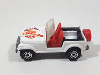 1986 Hot Wheels Jeep CJ-7 White Die Cast Toy Car Vehicle