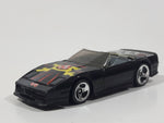 1997 Hot Wheels Spy Print Custom Corvette Convertible Black Die Cast Toy Car Vehicle