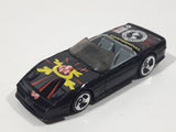 1997 Hot Wheels Spy Print Custom Corvette Convertible Black Die Cast Toy Car Vehicle