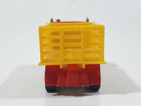 1993 Hot Wheels Ford Stake Bed Truck Red Die Cast Toy Car Vehicle Semi Rig Tractor