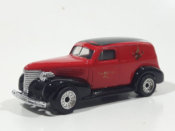 1992 Matchbox '39 Chevy Sedan Delivery Red and Black Big Muddy Red Dubuque Brewing 1/57 Scale Die Cast Toy Car Vehicle