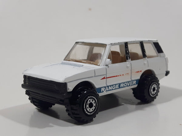 1990 Hot Wheels Range Rover White Die Cast Toy Car Vehicle