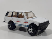 1990 Hot Wheels Range Rover White Die Cast Toy Car Vehicle