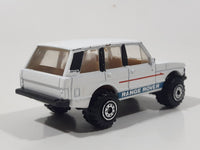 1990 Hot Wheels Range Rover White Die Cast Toy Car Vehicle