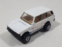 1990 Hot Wheels Range Rover White Die Cast Toy Car Vehicle