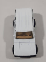 1990 Hot Wheels Range Rover White Die Cast Toy Car Vehicle