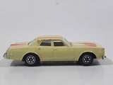 Yatming No. 1031 Dodge Monaco Pale Cream Yellow Die Cast Toy Car Vehicle