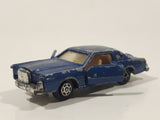 Vintage Yatming No. 1052 Ford Continental Mark IV Dark Blue Die Cast Toy Car Vehicle with Opening Doors