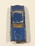Vintage Yatming No. 1052 Ford Continental Mark IV Dark Blue Die Cast Toy Car Vehicle with Opening Doors