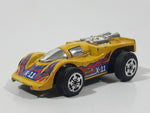 1985 Hot Wheels XV Racer X-11 Yellow Motorized Friction Die Cast Toy Car Vehicle Hong Kong