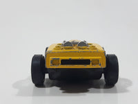 1985 Hot Wheels XV Racer X-11 Yellow Motorized Friction Die Cast Toy Car Vehicle Hong Kong