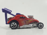 2001 Hot Wheels Hot Rods Fiat 500c Red Die Cast Toy Race Car Vehicle