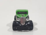 2001 Hot Wheels 3-Window '34 Green Die Cast Toy Car Hot Rod Vehicle