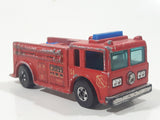 1982 Hot Wheels Fire Eater Red Fire Truck Die Cast Toy Car Vehicle BW Blue Lights Malaysia