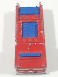 1982 Hot Wheels Fire Eater Red Fire Truck Die Cast Toy Car Vehicle BW Blue Lights Malaysia