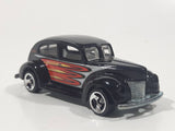 2001 Hot Wheels Hot Rods '40 Ford 2-Door Black Die Cast Toy Hot Rod Car Vehicle