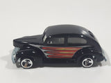 2001 Hot Wheels Hot Rods '40 Ford 2-Door Black Die Cast Toy Hot Rod Car Vehicle