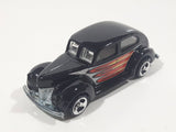 2001 Hot Wheels Hot Rods '40 Ford 2-Door Black Die Cast Toy Hot Rod Car Vehicle