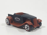 2008 Hot Wheels Mystery Cars Hooligan Matte Black Die Cast Toy Car Hot Rod Vehicle Red Line Wheels