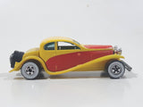 1986 Hot Wheels '37 Bugatti Yellow and Red Die Cast Toy Classic Luxury Car Vehicle