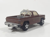 Vintage 1982 Ertl Universal Studios The Fall Guy GMC Colt Pickup Truck Lee Majors Brown 1/64 Scale Die Cast Toy Car Vehicle