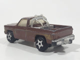 Vintage 1982 Ertl Universal Studios The Fall Guy GMC Colt Pickup Truck Lee Majors Brown 1/64 Scale Die Cast Toy Car Vehicle