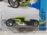 2014 Hot Wheels HW City Wattzup Black and Green Die Cast Toy Car Vehicle New in Package