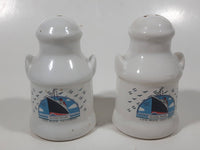 Vintage Queen Mary Long Beach California 3 1/8" Tall Ceramic Salt and Pepper Shakers Set