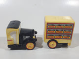 1996 The  Coca Cola Company Delivery Truck Shaped  4 1/4" Long Ceramic Salt and Pepper Shakers Set