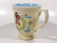 Disney Princess Tiana Ceramic Elegantly Designed Light Yellow and Blue Tea Cup Coffee Mug Collectible