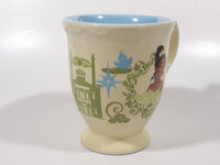 Disney Princess Tiana Ceramic Elegantly Designed Light Yellow and Blue Tea Cup Coffee Mug Collectible