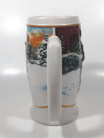 2006 Ceramarte Anheuser-Busch Budweiser Holiday Stein "Sunset At The Stables" CS670 7 1/2" Tall Ceramic Beer Stein